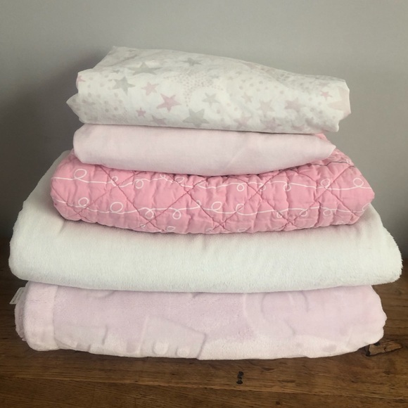 pottery barn baby girl bedding